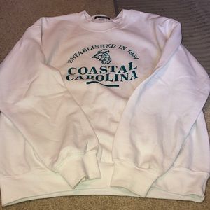 White coastal Carolina crewneck